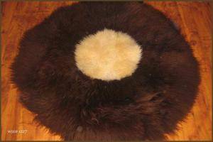 Saueskinn - Runde tepper - delightful-round-carpets-sheepskin-adam-leather