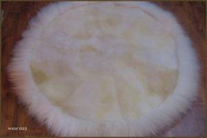 Saueskinn - Runde tepper - grand-round-carpets-sheepskin-adam-leather