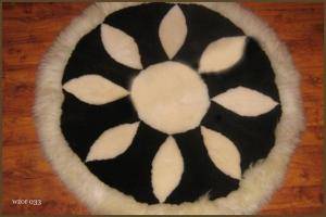 Saueskinn - Runde tepper - great-round-carpets-sheepskin-adam-leather